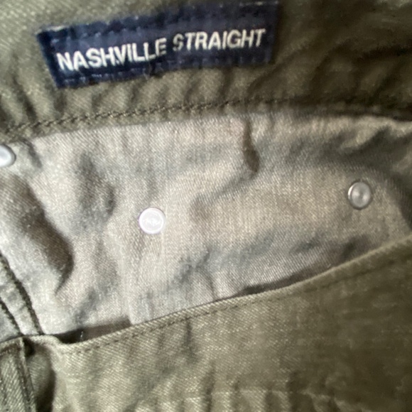 Men's Flag & Anthem 32/34 Green Nashville Straight Premium Denim Jeans - Picture 4 of 9